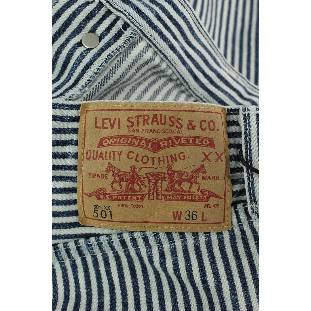 Leviリーバイス ×NIGO  23SS  HICKORY STRIPE 501 A59030000 ヒッコリーストライプロングパンツ メンズ 36インチ