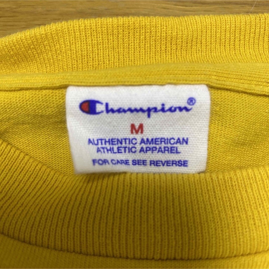 Champion(チャンピオン)の【 Champion 】 イエロー ロンT メンズのトップス(Tシャツ/カットソー(七分/長袖))の商品写真