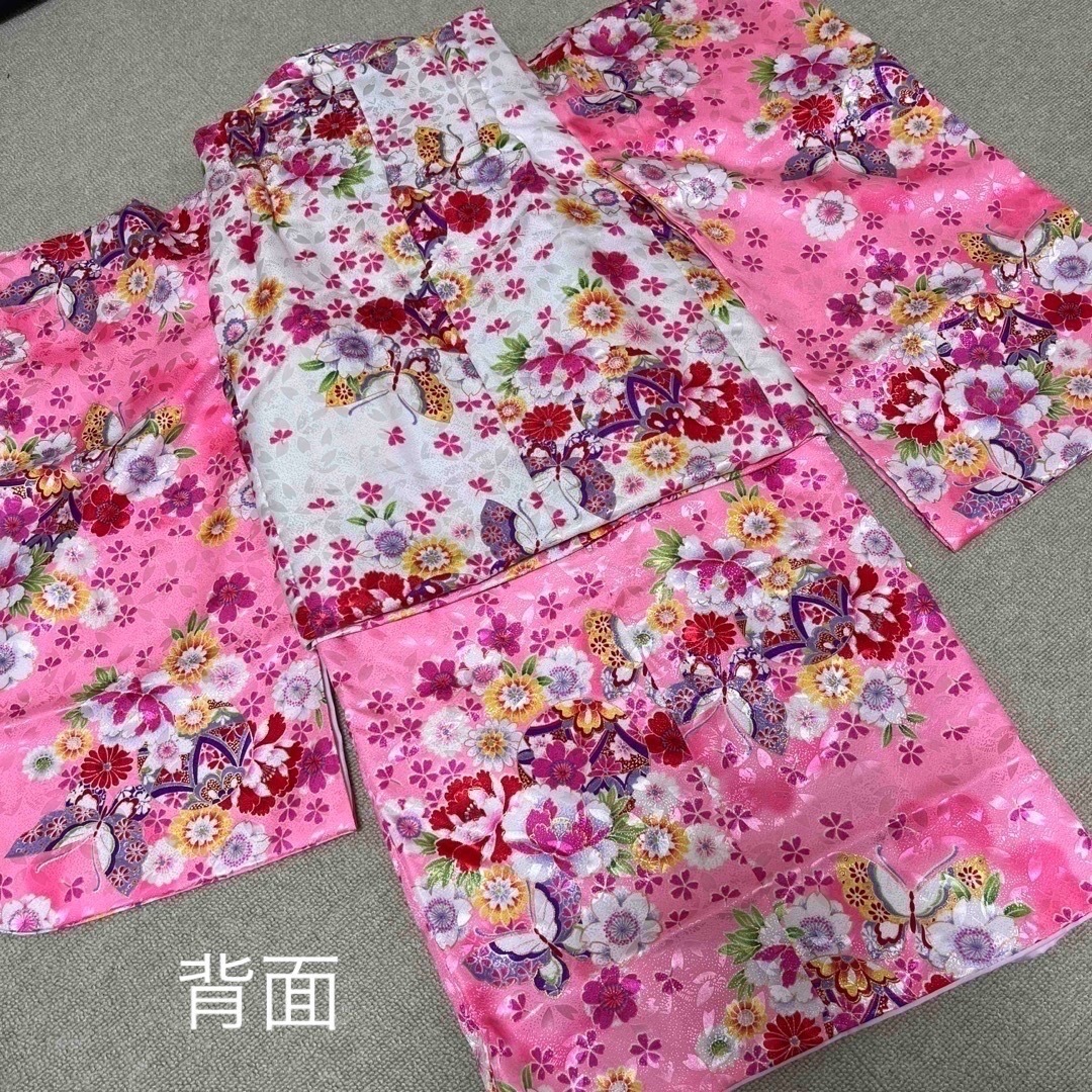 七五三　女の子　着物セット　三歳 キッズ/ベビー/マタニティのキッズ服女の子用(90cm~)(和服/着物)の商品写真