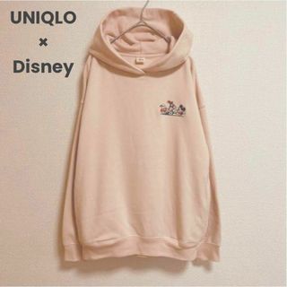 ユニクロ(UNIQLO)のst125 ユニクロ UNIQLO Disney フードパーカー プルオーバー(パーカー)