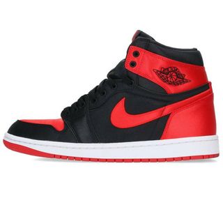 ナイキ(NIKE)のナイキ  WMNS AIR JORDAN 1 RETRO HIGH OG Satin Bred FD4810-061 エアジョーダン1レトロオージーサテンブレッドスニーカー メンズ 27cm(スニーカー)