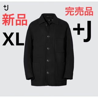 ユニクロ(UNIQLO)の新品　ユニクロ　+J  ウールブレンド オーバーサイズシャツジャケット　XL(テーラードジャケット)