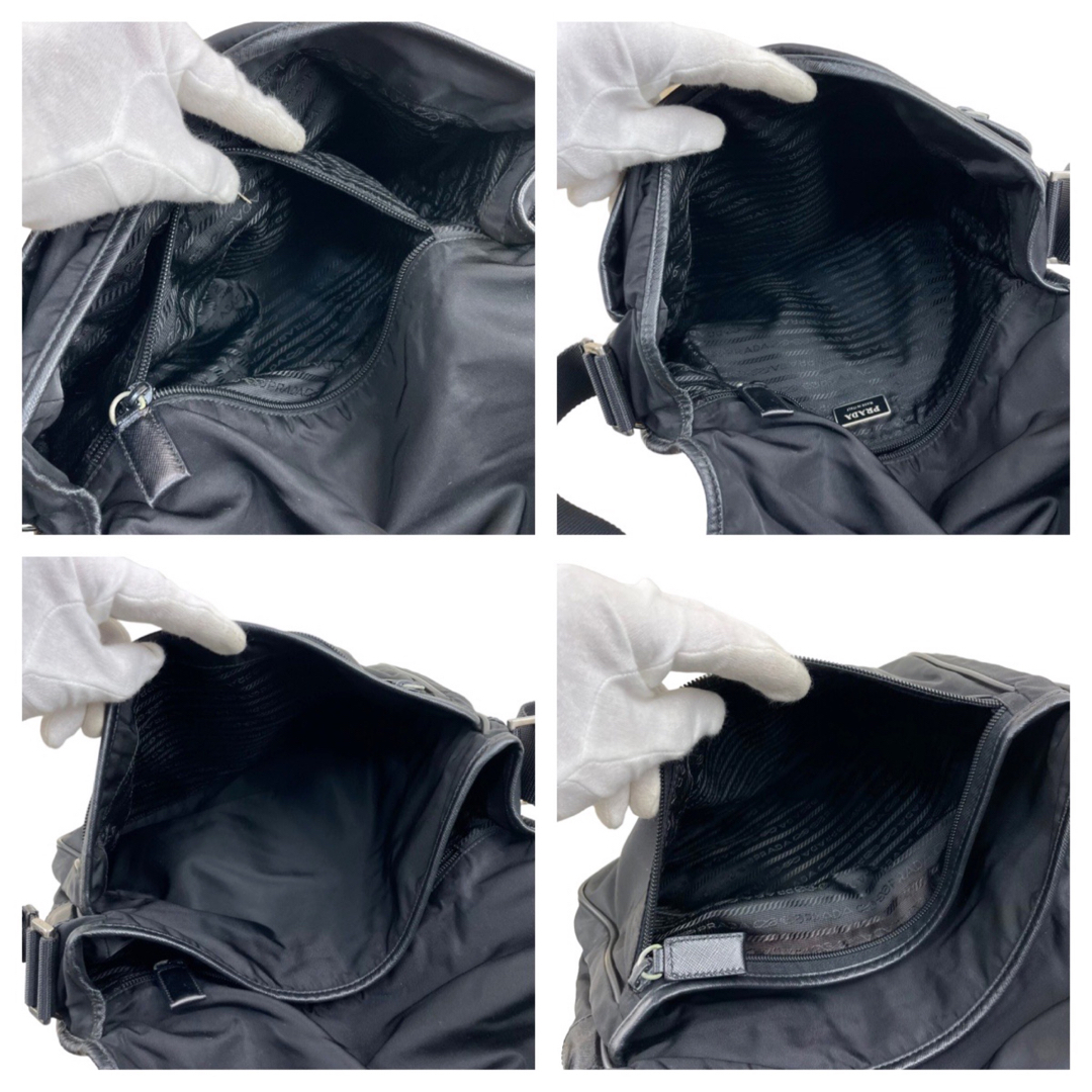 PRADA(プラダ)の✨良品　PRADA プラダ　ショルダーバッグ　メッセンジャー　ブラック　肩掛け レディースのバッグ(ショルダーバッグ)の商品写真