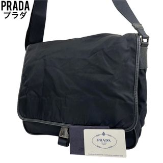 プラダ(PRADA)の✨良品　PRADA プラダ　ショルダーバッグ　メッセンジャー　ブラック　肩掛け(ショルダーバッグ)