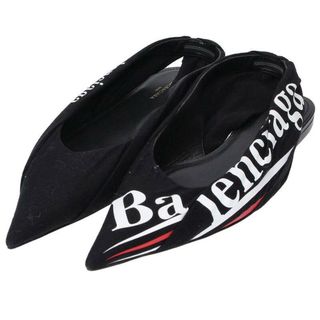 バレンシアガ(Balenciaga)のバレンシアガ  500619 ロゴプリントパンプス レディース 38(ハイヒール/パンプス)