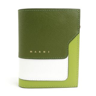 美品 MARNI ミニ財布 マルチカラー ラウンドジップ  イタリア製　羊革