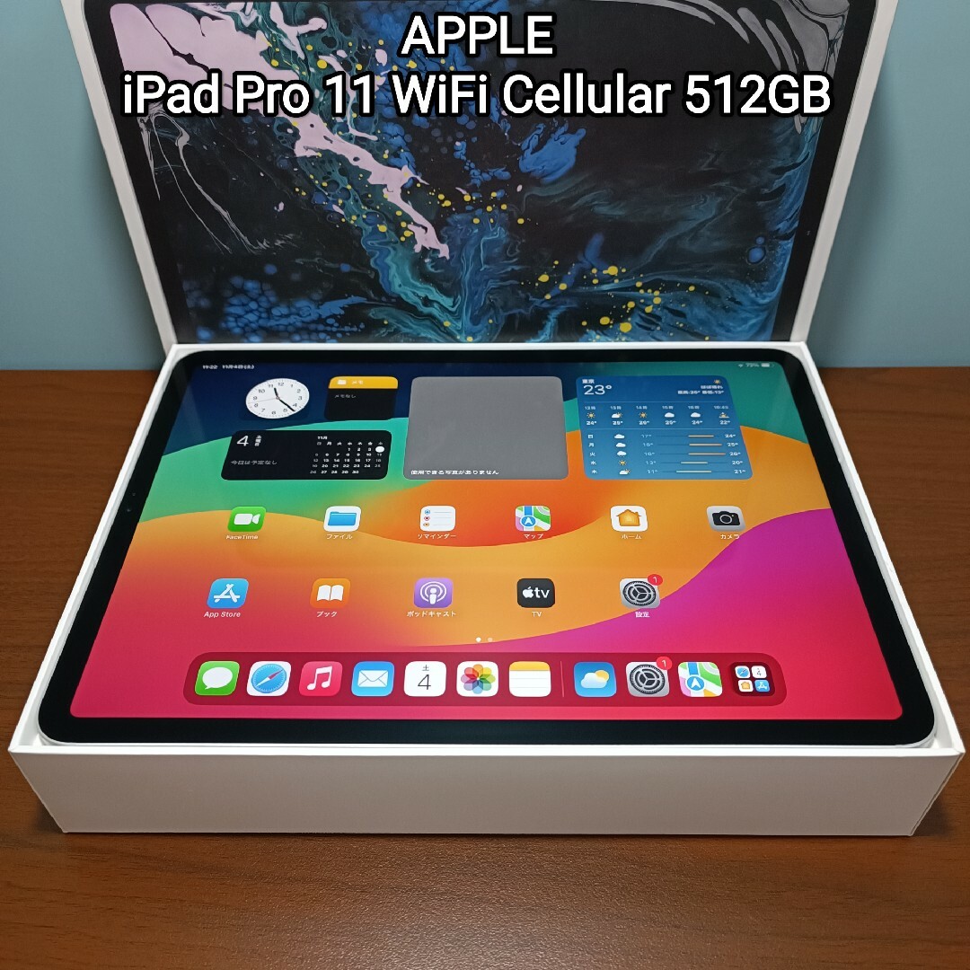 (美品) iPad Pro11 第一世代 WiFi Simフリー512GB