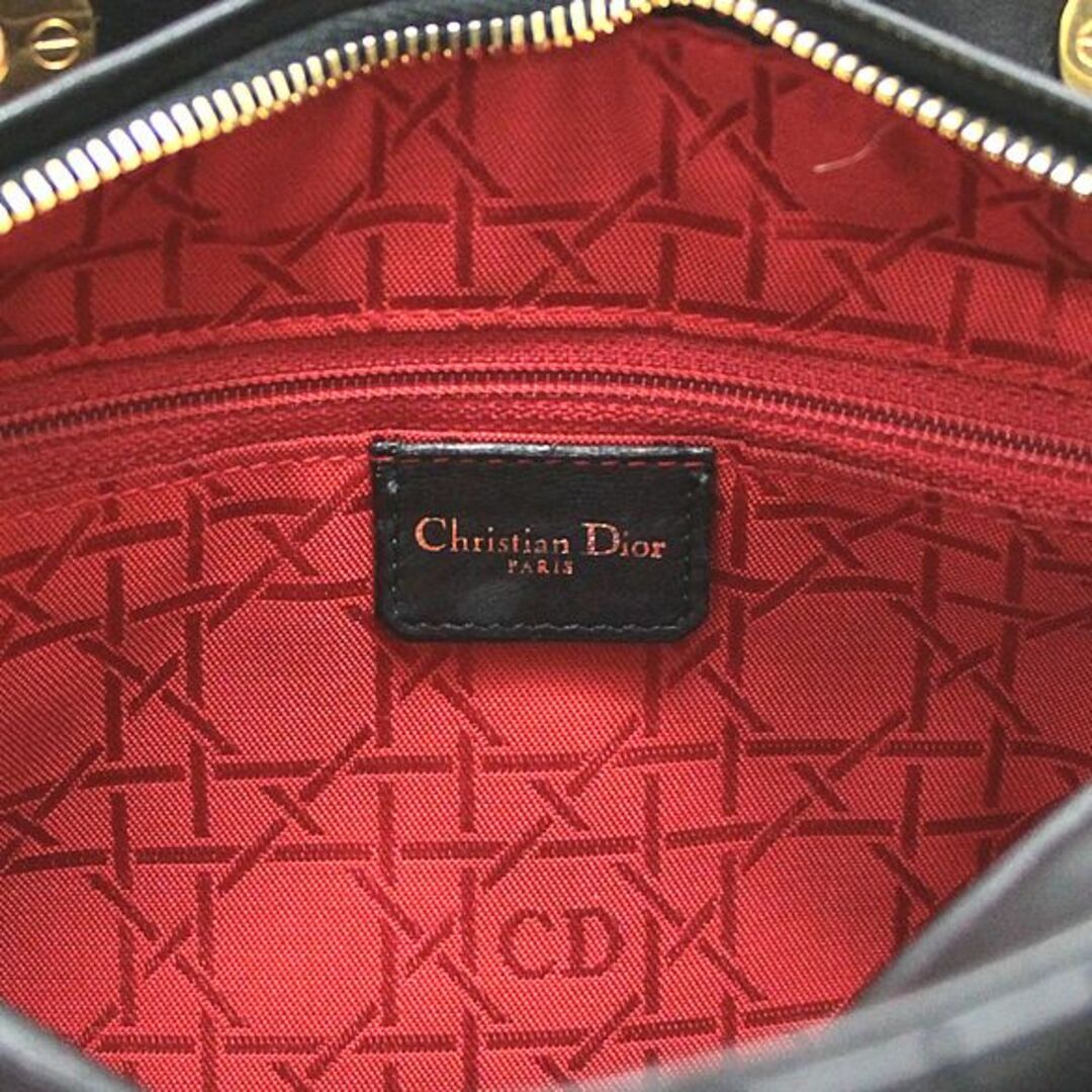 クリスチャンディオール Dior レディディオール カナージュ ショルダーバッグ ハンドバッグ【62878】