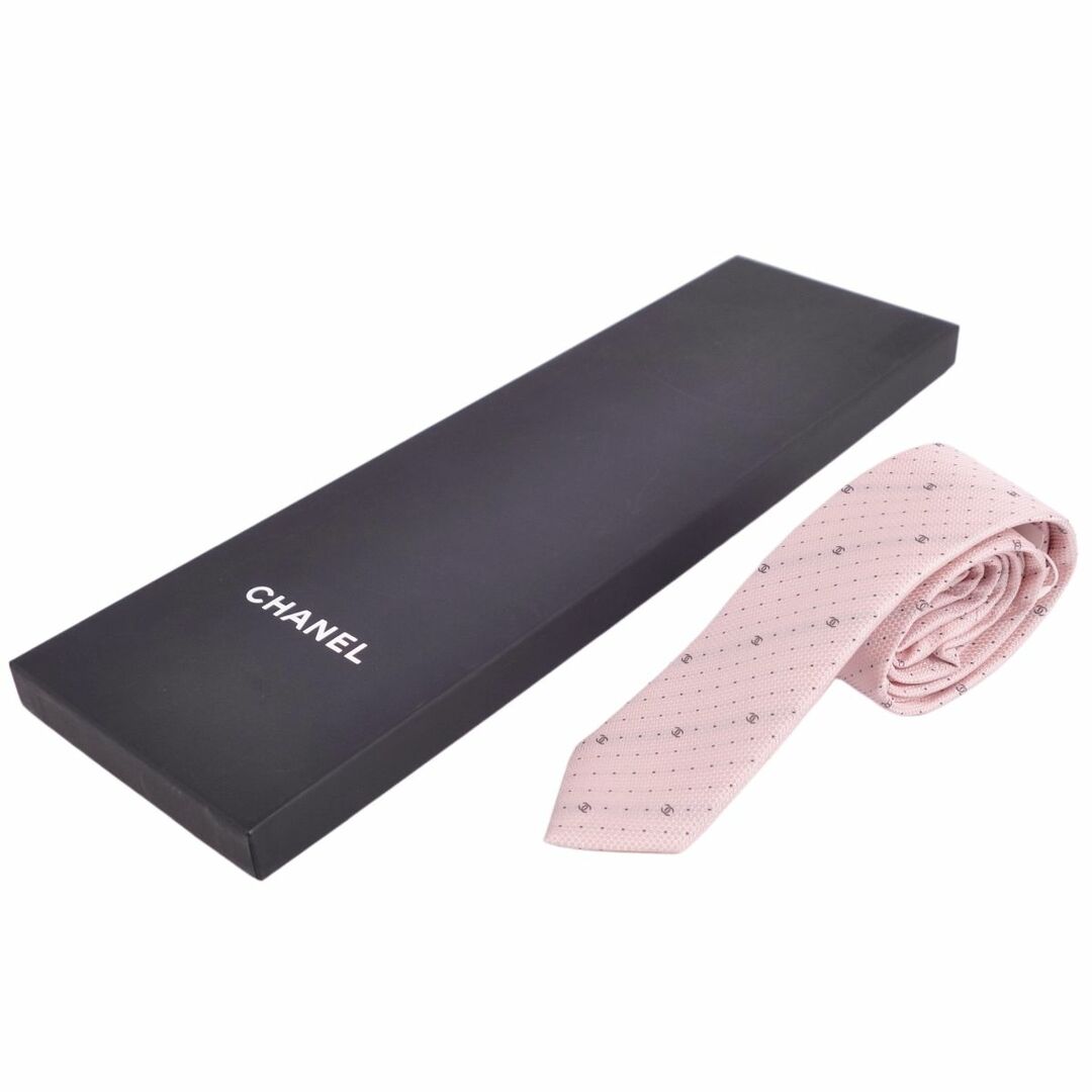 CHANEL - 未使用 シャネル CHANEL 19C ネクタイ ココマーク 総柄 CHANEL - 未使用 シャネル CHANEL 19C ネクタイ ココマーク 総柄