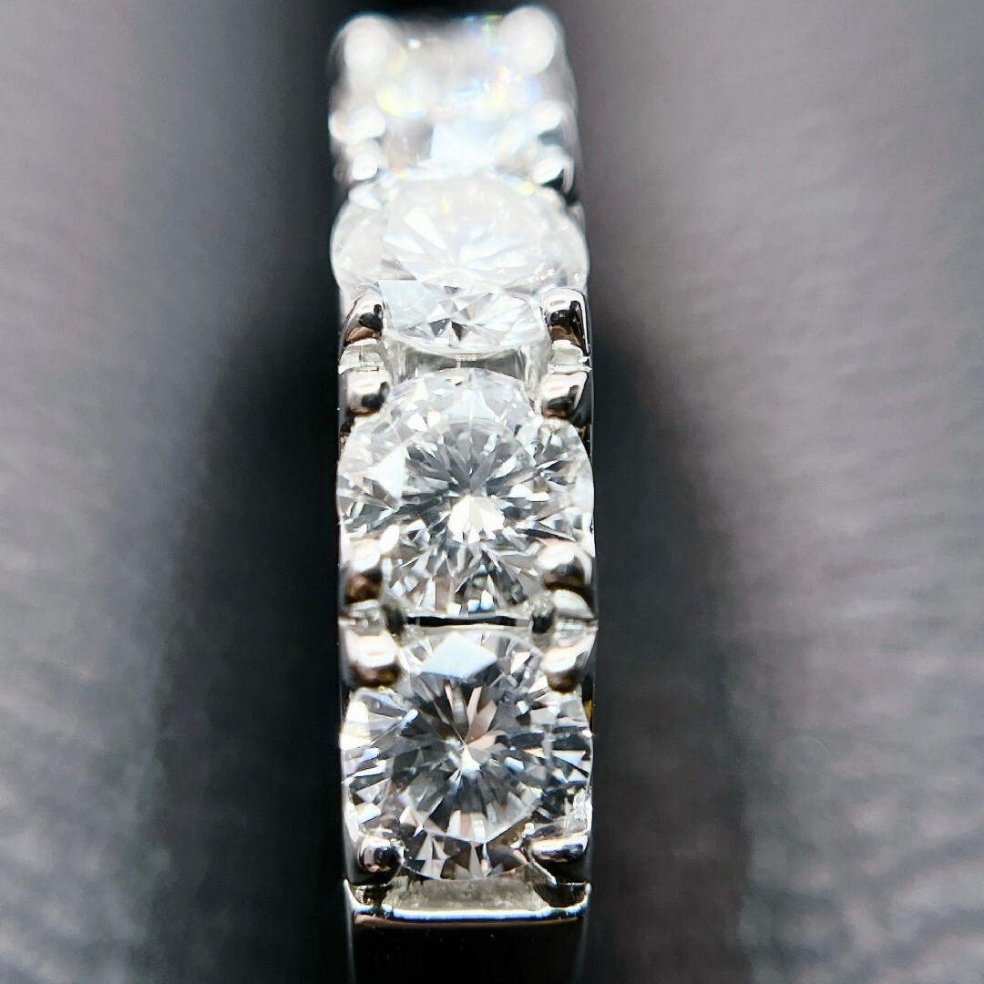 Tキラキラshop  天然ダイヤモンド  PT950  指輪 ハーフエタニティ レディースのアクセサリー(リング(指輪))の商品写真