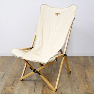 スモア S'more Woodi pack chair ウッディーパックチェア ベージュ ブナ材 木製 キャンバス チェア 椅子 キャンプ アウトドア(テーブル/チェア)