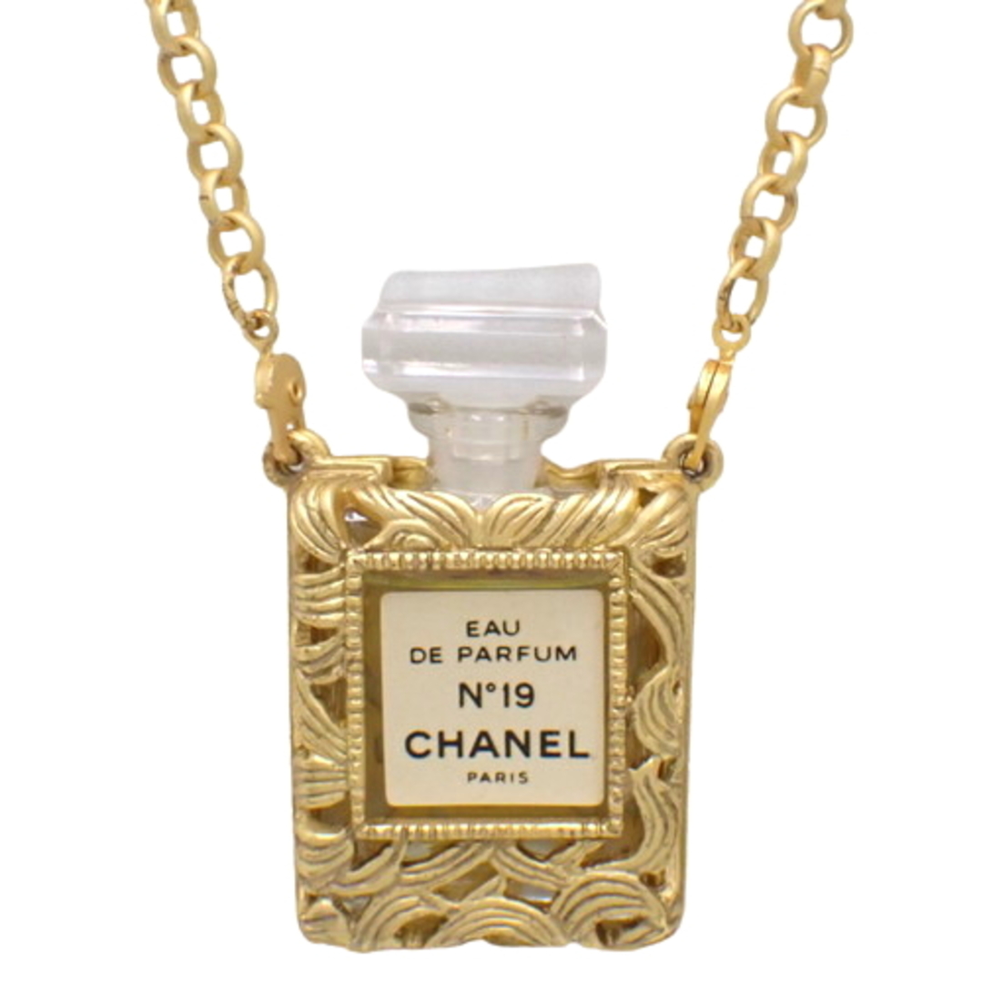 CHANEL　シャネル　ネックレス　香水瓶　ゴールド