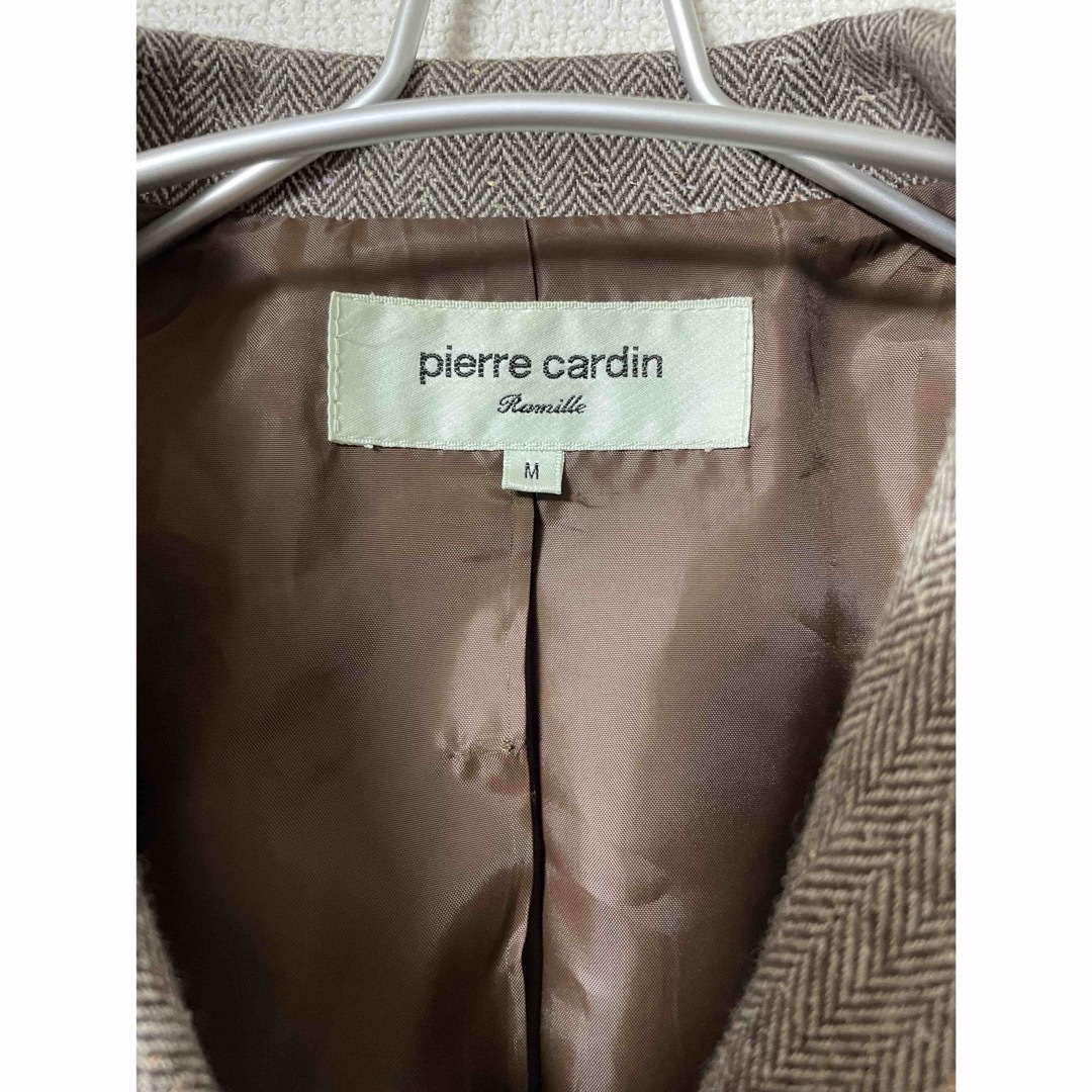 pierre cardin(ピエールカルダン)のpierre cardin ピエールカルダン ジャケット アンゴラ Mサイズ レディースのジャケット/アウター(テーラードジャケット)の商品写真