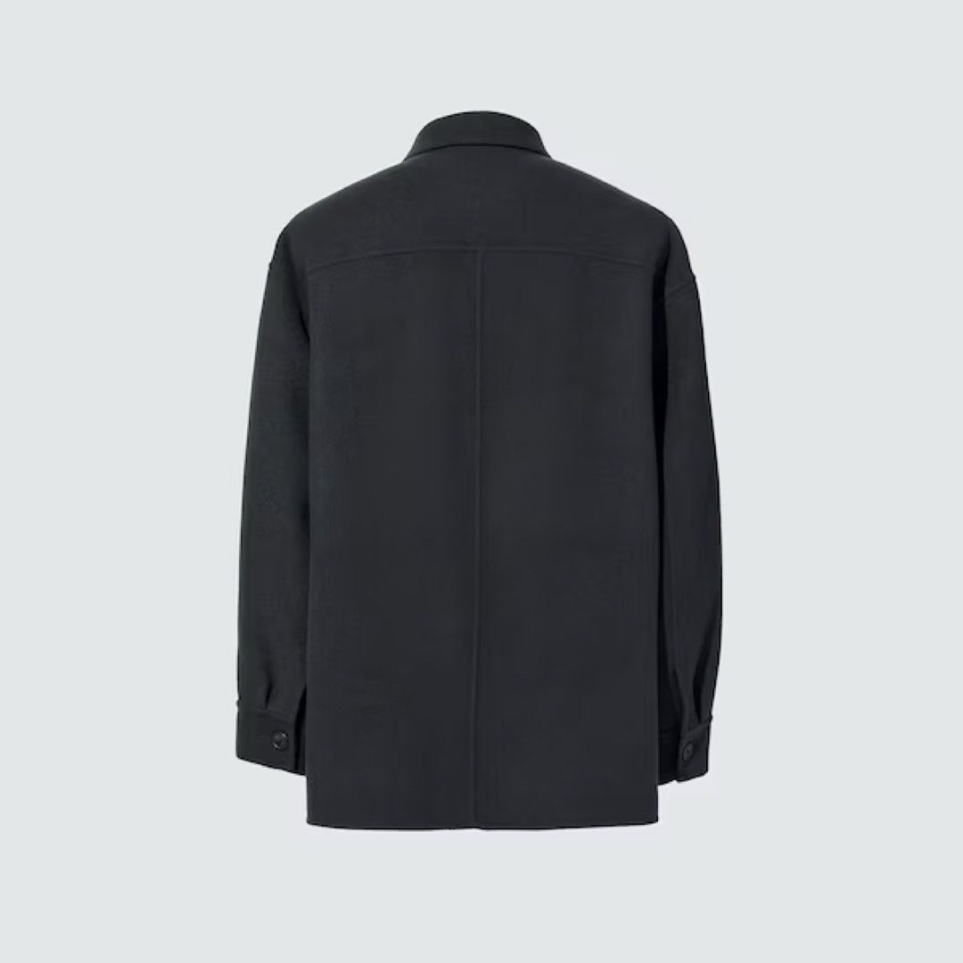 UNIQLO(ユニクロ)の新品　ユニクロ　+J  ウールブレンド オーバーサイズシャツジャケット　XL メンズのジャケット/アウター(テーラードジャケット)の商品写真