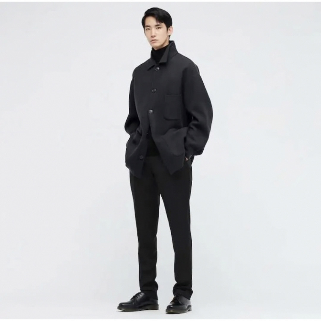 UNIQLO(ユニクロ)の新品　ユニクロ　+J  ウールブレンド オーバーサイズシャツジャケット　XL メンズのジャケット/アウター(テーラードジャケット)の商品写真