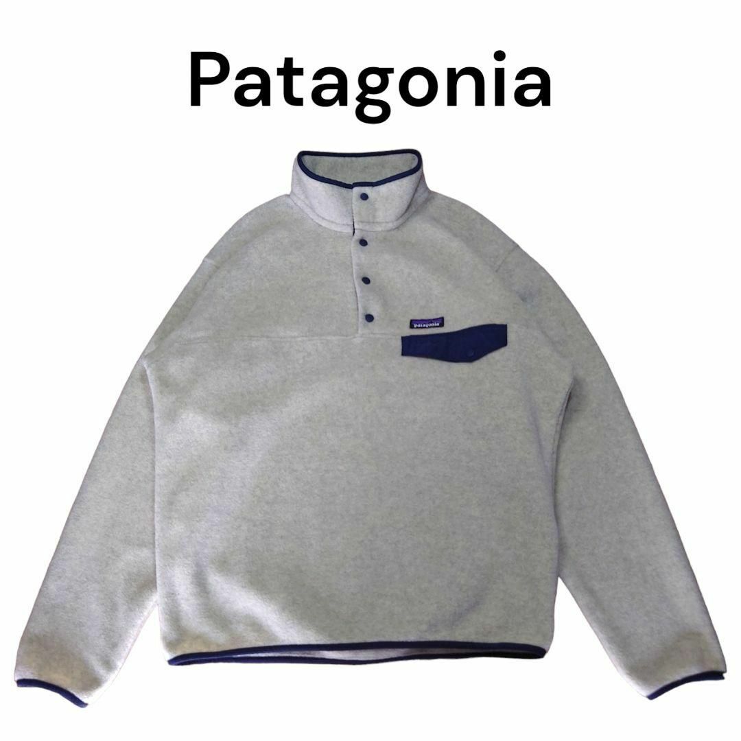 patagonia シンチラ スナップT パタゴニア Mグレー 水色ジャケット/アウター