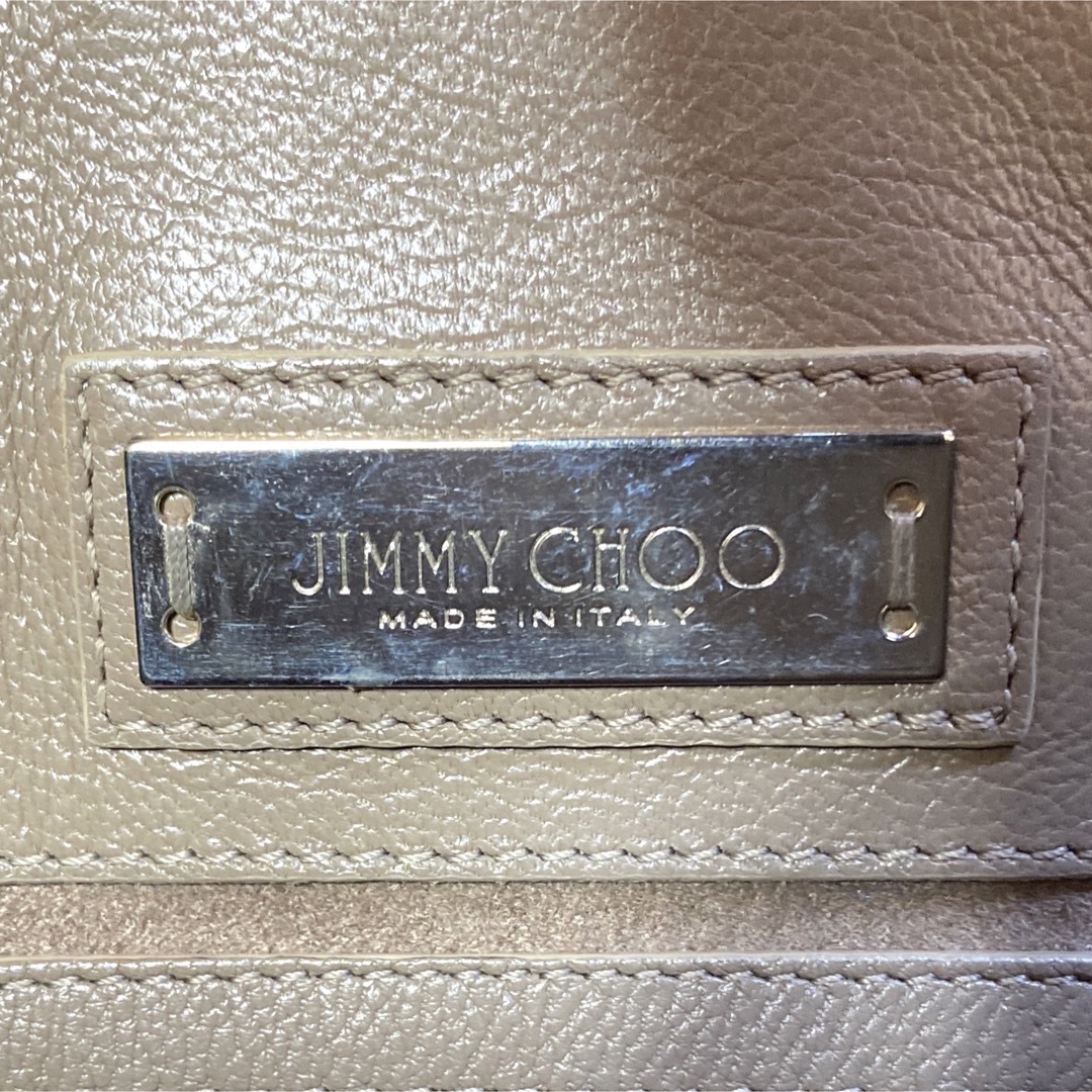 JIMMY CHOO - 【良品】JIMMY CHOO RILEY/S グレージュ レザー