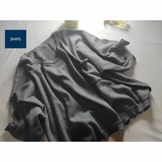 シップス(SHIPS)のSHIPS 日本製　ウール100% 身幅ゆったりオーバーサイズ　半袖ニット(ニット/セーター)