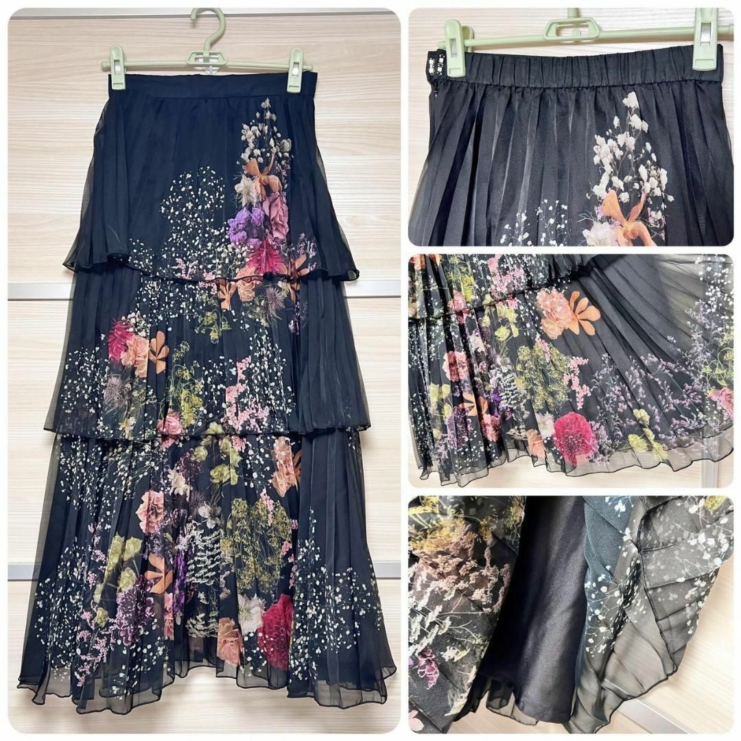 【新品】 Ameri UND DARIA TIERED PLEATS SKIRTスカート