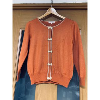 プロポーションボディドレッシング(PROPORTION BODY DRESSING)のPROPORTION  BODY DRESSINGバイカラーリボンカーディガン(カーディガン)