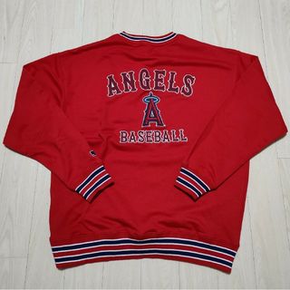 ニューエラー(NEW ERA)の【美品】ロサンゼルスエンゼルス MLB公式 スウェット Lサイズ(スウェット)