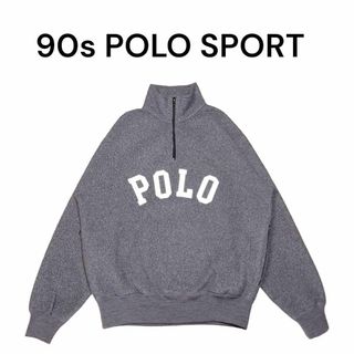 ポロラルフローレン(POLO RALPH LAUREN)の90sポロスポーツ ビッグロゴ刺繍ハーフジップフリースプルオーバー　POLO(その他)