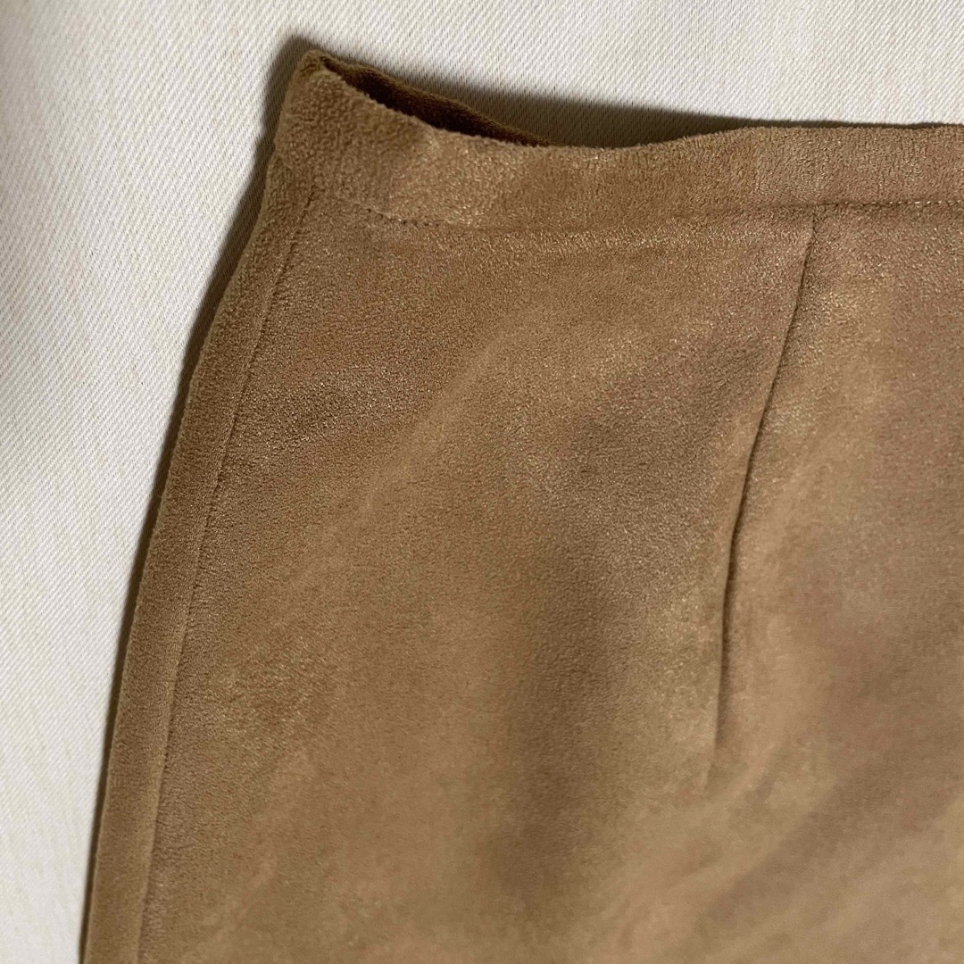 スエード風スカート レディースのスカート(ひざ丈スカート)の商品写真