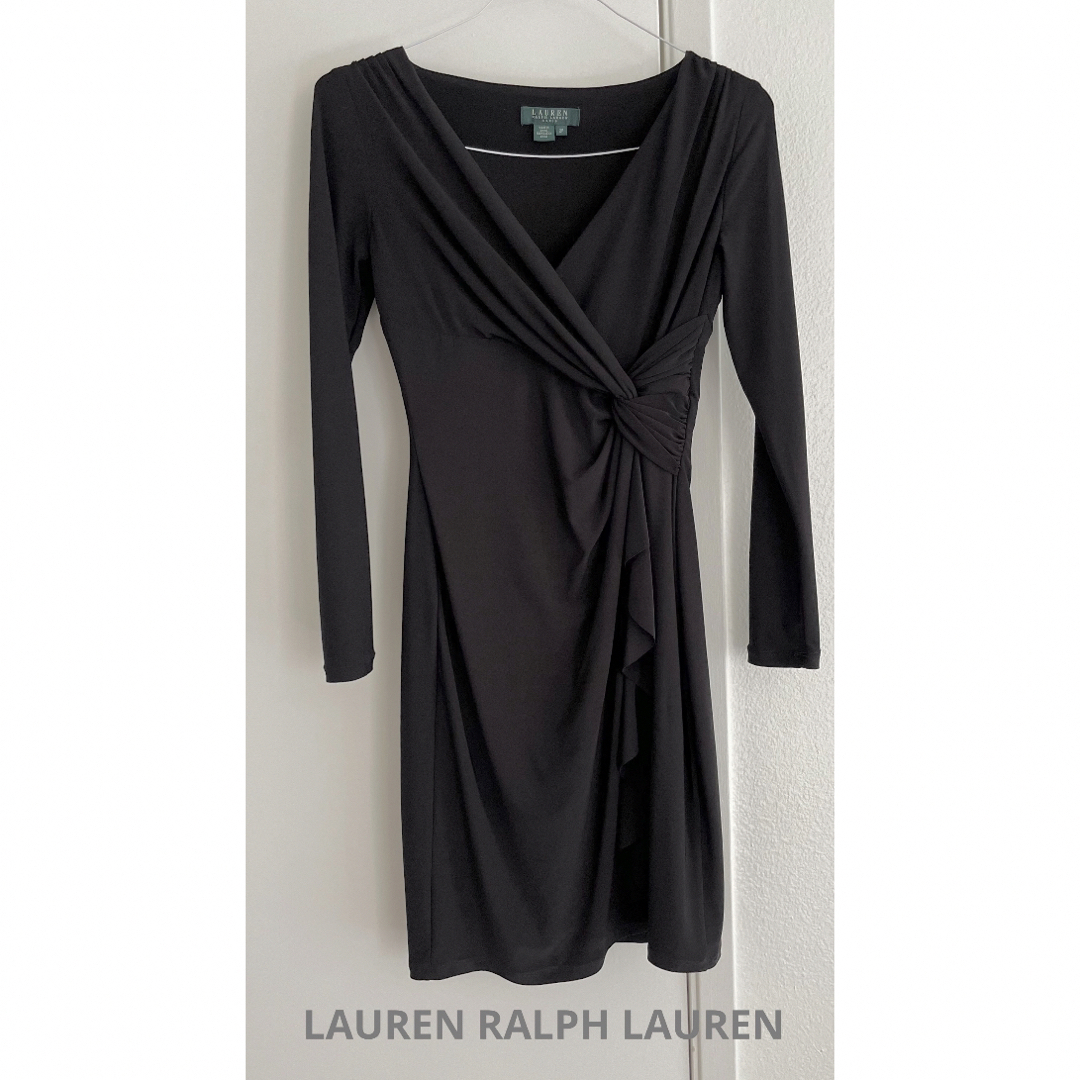Ralph Lauren(ラルフローレン)のローレン　ラルフローレン　黒　ワンピース　米国購入 レディースのワンピース(ひざ丈ワンピース)の商品写真