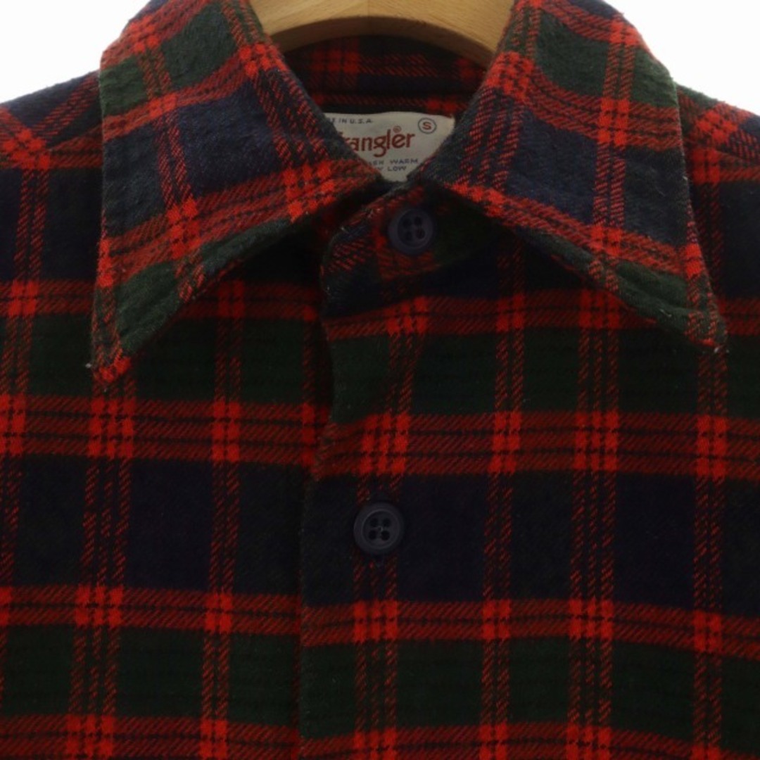 Wrangler(ラングラー)のWRANGLER ヴィンテージ 70s 80s ネルチェック ネルシャツ S 赤 メンズのトップス(シャツ)の商品写真
