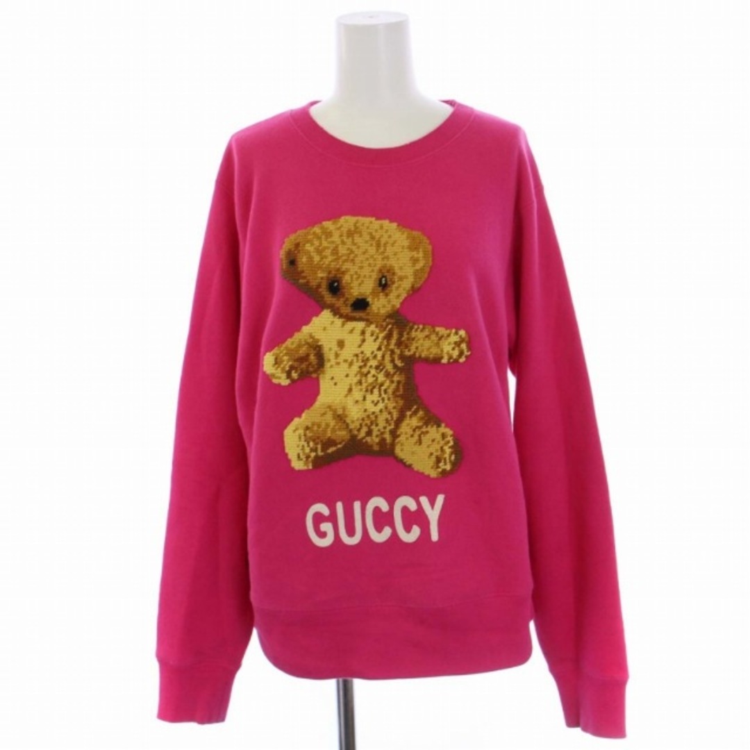 Gucci(グッチ)のグッチ GUCCI GUCCY スウェット トレーナー 長袖 XS ピンク レディースのトップス(トレーナー/スウェット)の商品写真