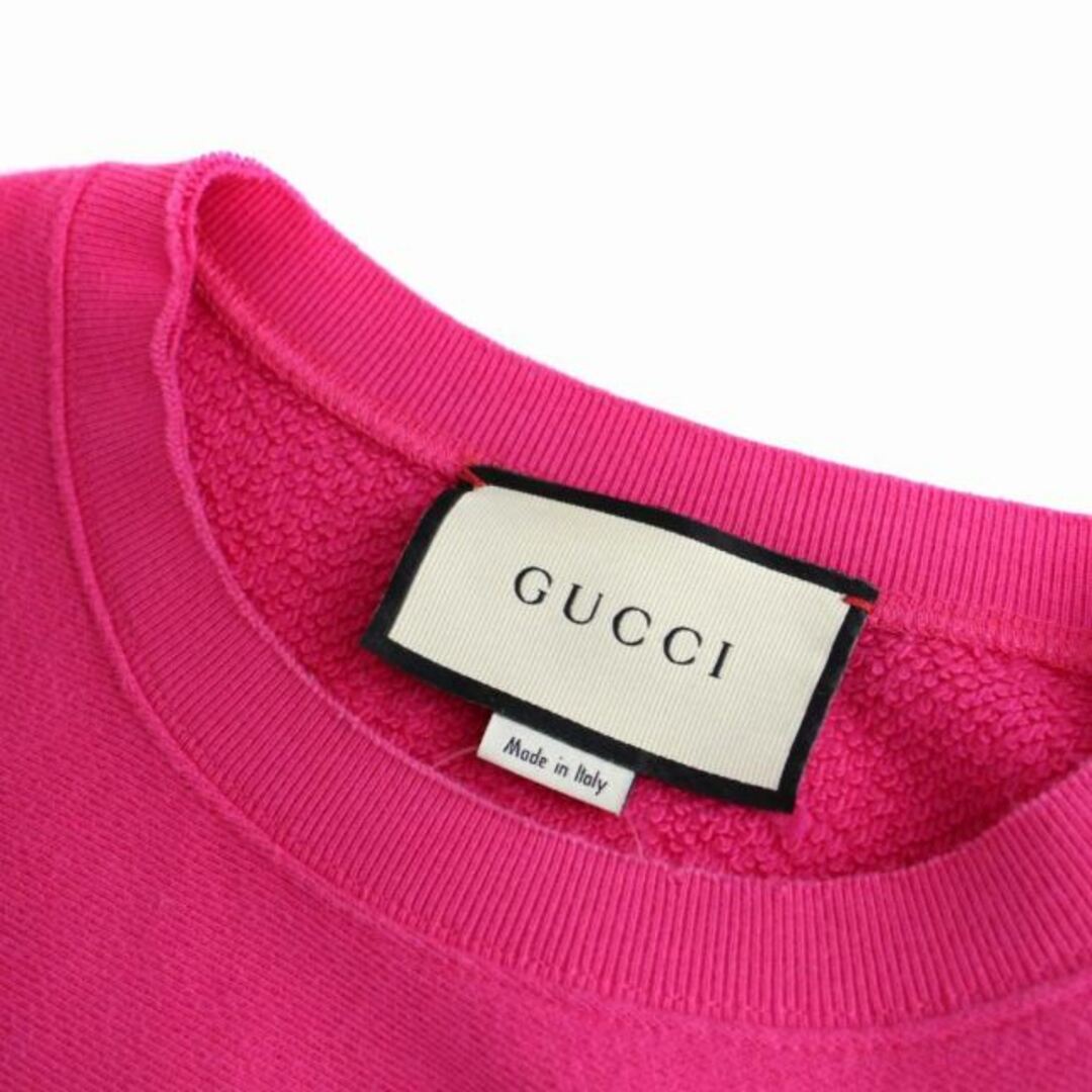 Gucci(グッチ)のグッチ GUCCI GUCCY スウェット トレーナー 長袖 XS ピンク レディースのトップス(トレーナー/スウェット)の商品写真