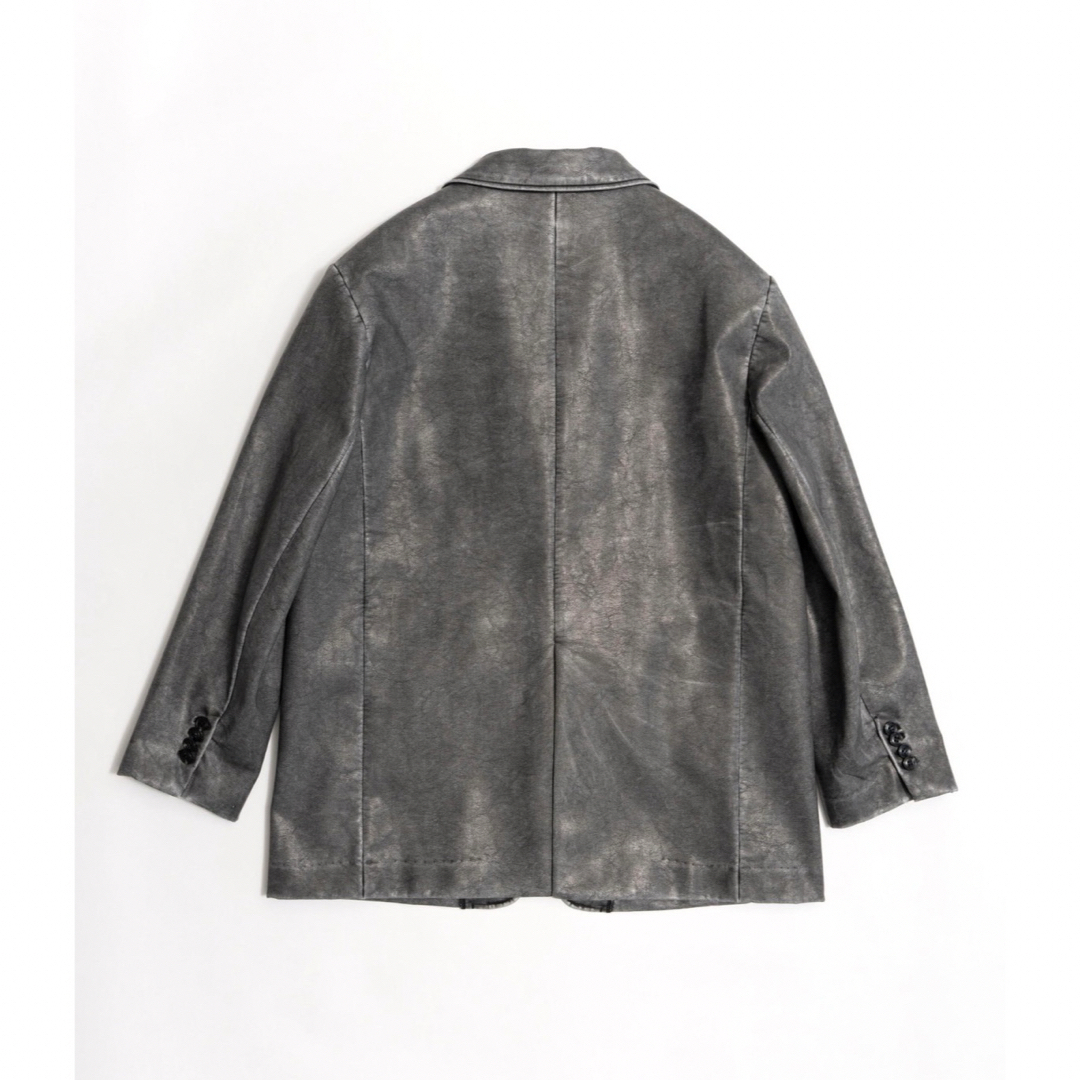 Washed leather Single Jacket レディースのジャケット/アウター(テーラードジャケット)の商品写真