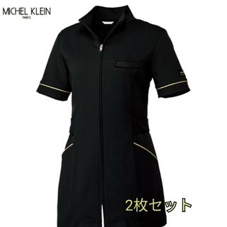 ミッシェルクラン(MICHEL KLEIN)のMICHEL KLEIN チュニック(ブラック)2枚組 Lサイズ(セット/コーデ)