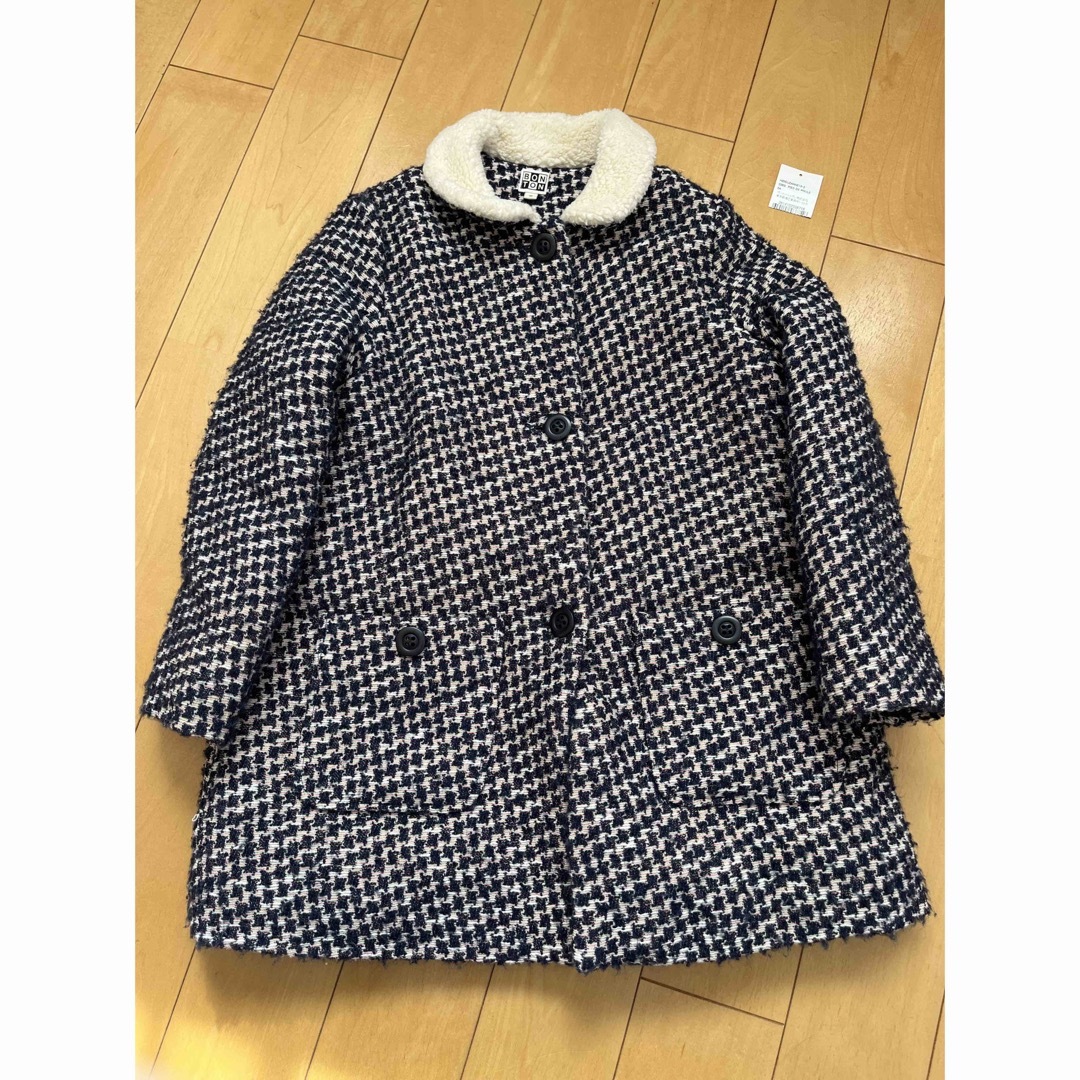 Bonpoint(ボンポワン)のボントン　BONTON 千鳥格子　コート　8A キッズ/ベビー/マタニティのキッズ服女の子用(90cm~)(コート)の商品写真