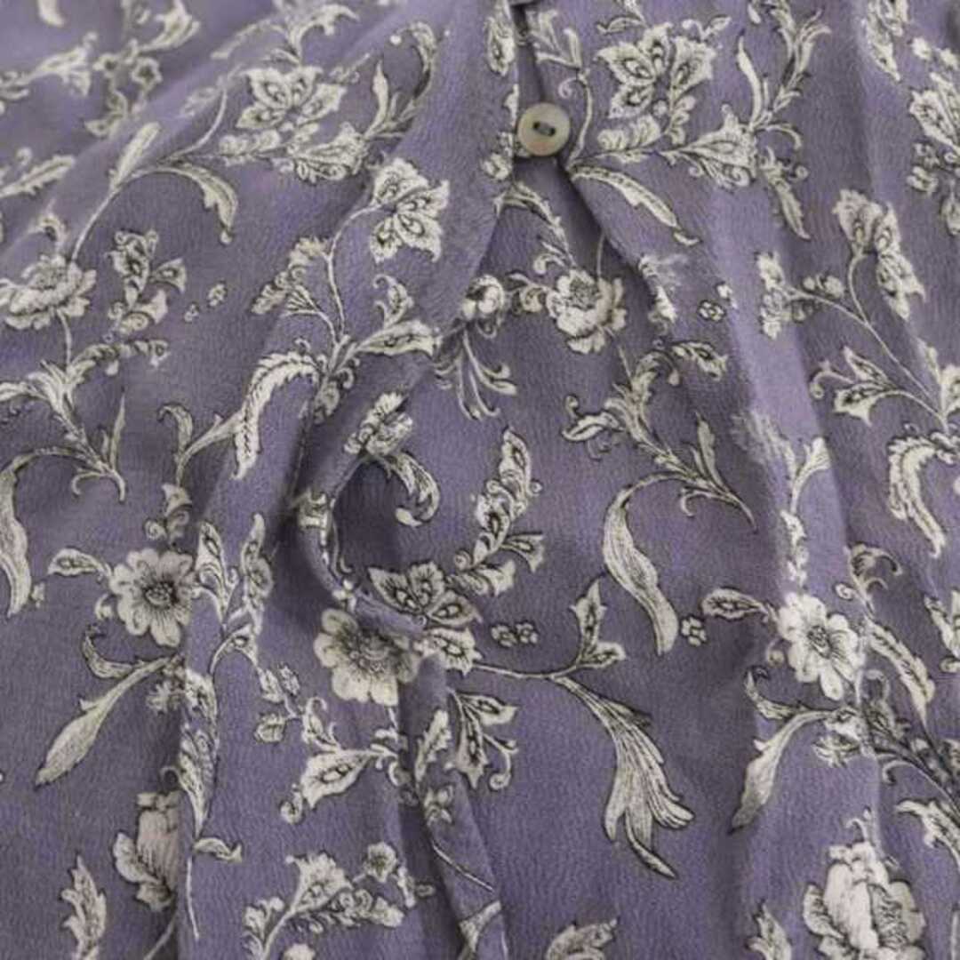 FRAY I.D(フレイアイディー)のフレイアイディー ヴィンテージレーヨンプリントワンピース 半袖 ロング 花柄 紫 レディースのワンピース(ロングワンピース/マキシワンピース)の商品写真
