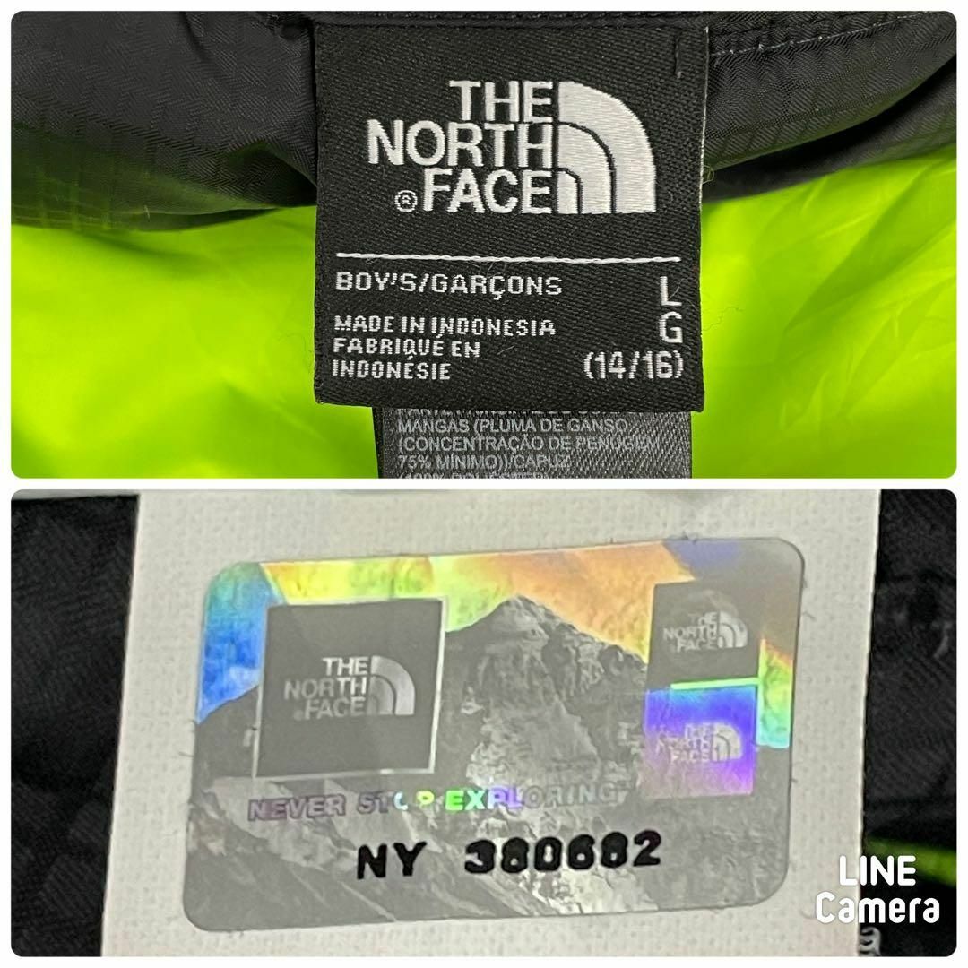 THE NORTH FACE(ザノースフェイス)のTHE NORTH FACE  キッズ リバーシブルダウンジャケット 150cm キッズ/ベビー/マタニティのキッズ服男の子用(90cm~)(ジャケット/上着)の商品写真