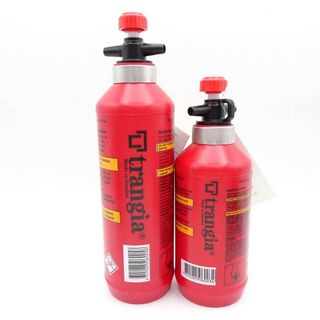 【未使用】[セット] トランギア フューエルボトル 0.5L/0.3L レッド TR-506005/TR-506003 アウトドア キャンプ(ストーブ/コンロ)