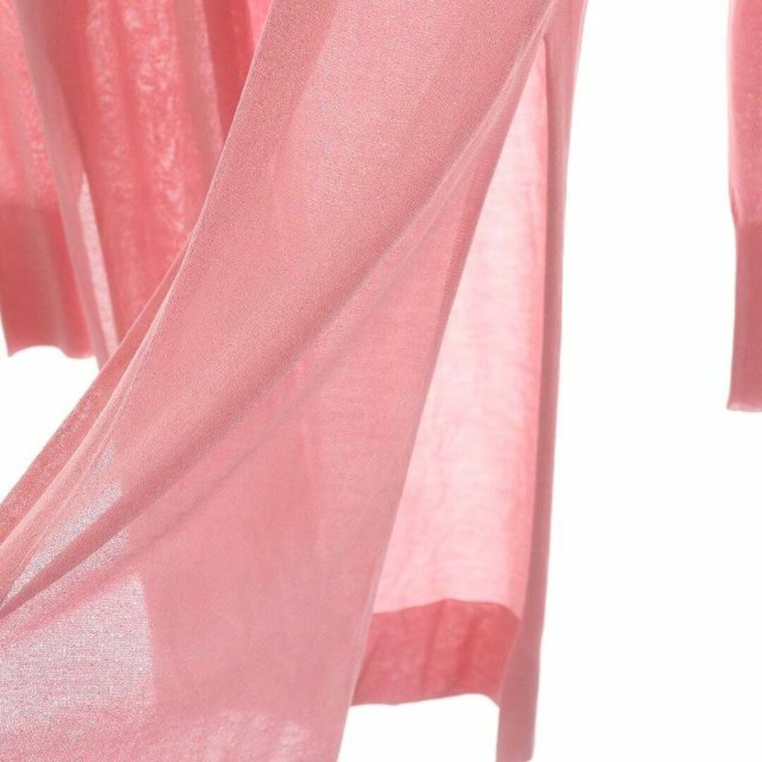 Cruciani(クルチアーニ)のクルチアーニ コットン シルク スリット ロングカーディガン 長袖 40 ピンク レディースのトップス(カーディガン)の商品写真
