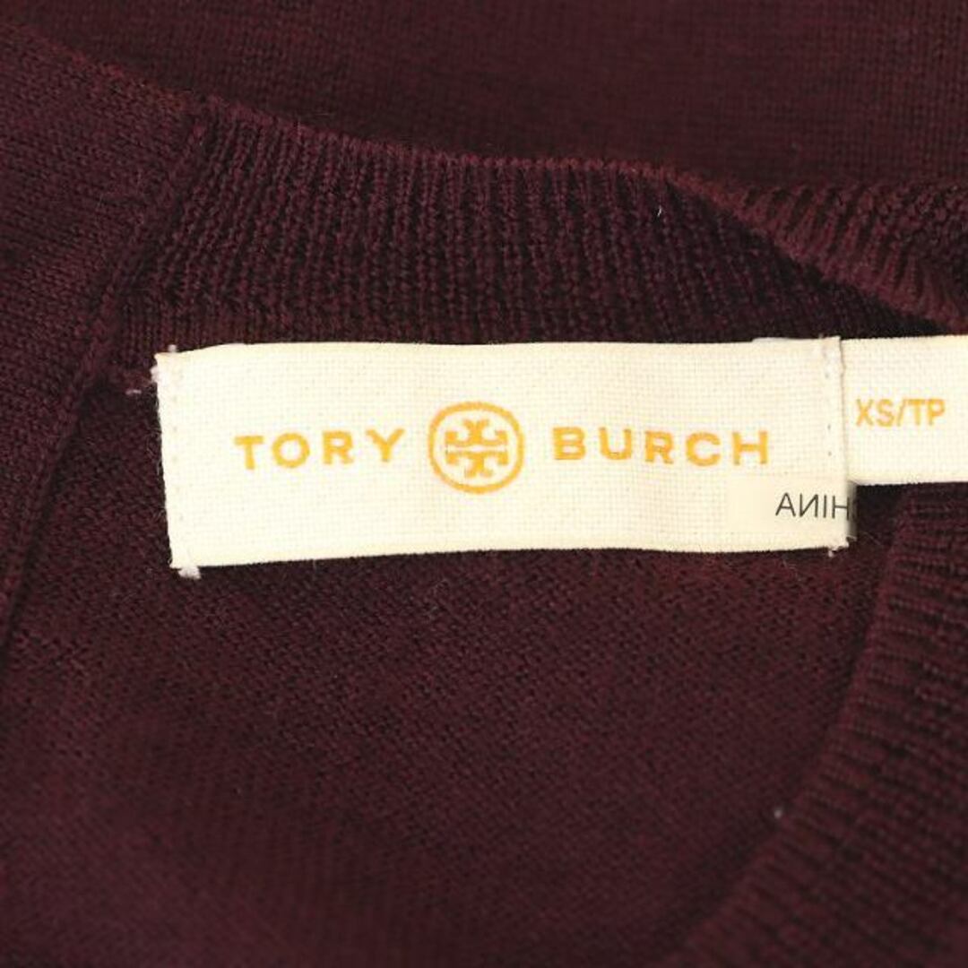 Tory Burch(トリーバーチ)のトリーバーチ バックロゴボタン ウール クルーネックニット カットソー 長袖 レディースのトップス(ニット/セーター)の商品写真