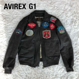 アヴィレックス(AVIREX)のAVIREXアヴィレックス　レザージャケット　G1フライトジャケットワッペン(フライトジャケット)