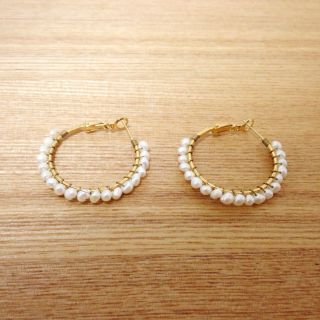 ディーホリック(dholic)の結婚式にも☻フェイクパール♡華やかピアス(ピアス)