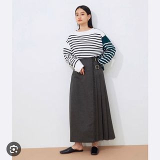 オニールオブダブリン(O'NEIL of DUBLIN)のO’Neil of Dublin新品グレー36FASHION MAXI KILT(ロングスカート)