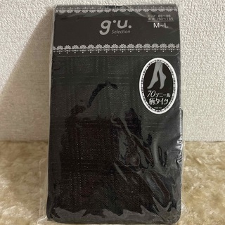 ジーユー(GU)の新品　ＧＵ　柄タイツ　70デニール(タイツ/ストッキング)