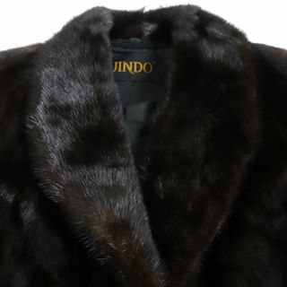 sagafurs - 極美品▽JINDO SAGA MINK サガミンク 裏地ロゴ柄 本毛皮