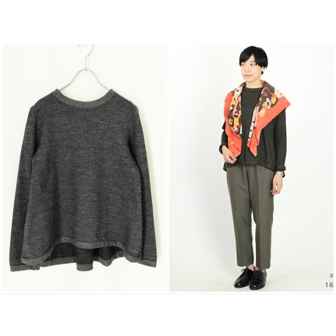45rpm 45R 綿ウールジャガードテントTシャツ-