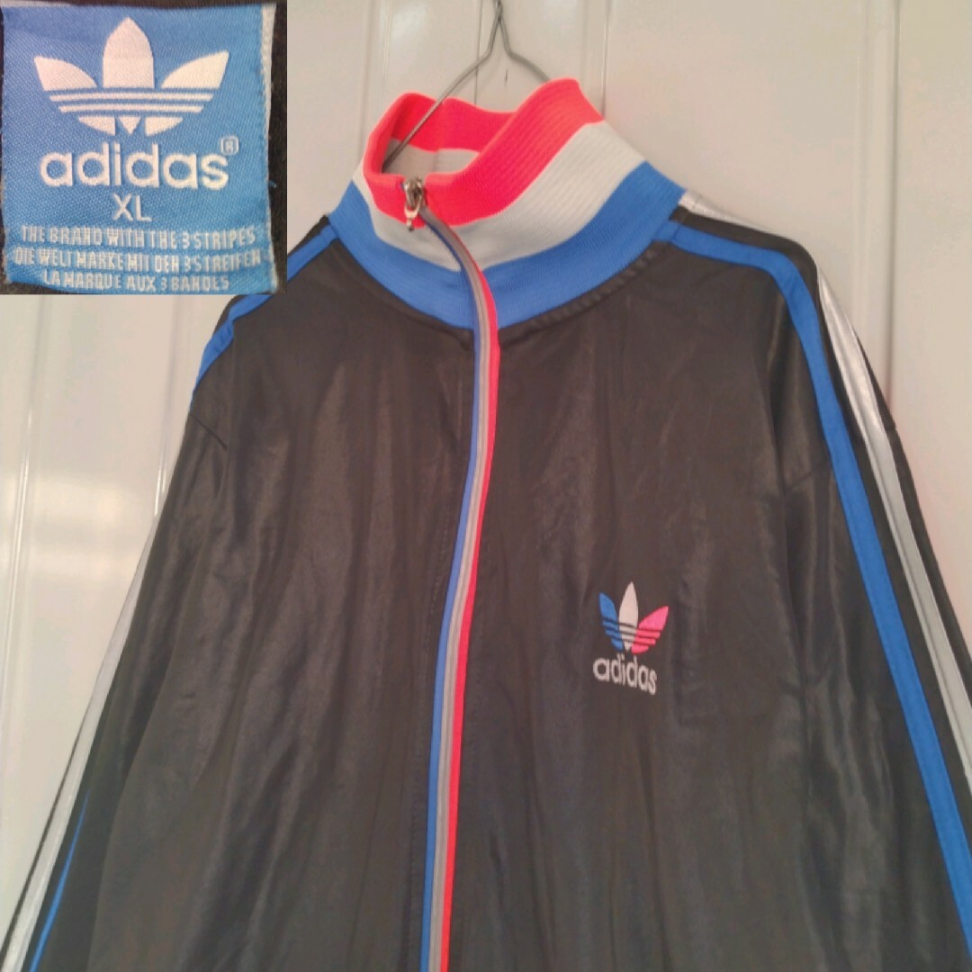 90's adidas アディダス トラックジャケット トリコロール