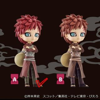 バンプレスト(BANPRESTO)のNARUTO ナルト 疾風伝 Q posket 我愛羅 A キューポスケット(キャラクターグッズ)
