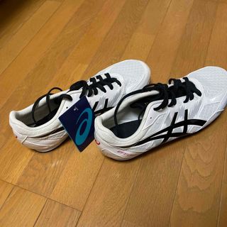 「未使用」asics メンズ エフォート EFFORT MK ホワイト1091(陸上競技)