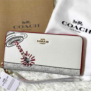 コーチ(COACH)の新品タグ付き✨COACH コーチ×ディズニー×キース・ヘリング　コラボ長財布(財布)