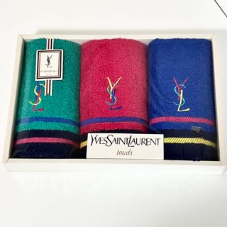 イヴサンローラン(Yves Saint Laurent)のYSL イヴ・サンローラン ハンドタオル 3点セット 新品未使用品☆(タオル/バス用品)